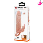 Capa Peniana com Alça e Estimulador de Clitóris - 10 Modos de Vibração