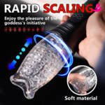 Masturbador Rotativo com Vibrador - Movimento Vai e Vem