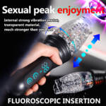 Masturbador Rotativo com Vibrador - Movimento Vai e Vem