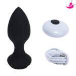 Plug Anal em Silicone - 10 Modos de Vibração e Controle sem Fio