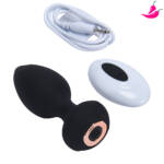 Plug Anal em Silicone - 10 Modos de Vibração e Controle sem Fio