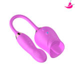 Vibrador Duplo - Vibrador com Língua Erótica e Bullet