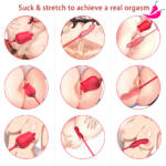 Vibrador Duplo - Vibrador com Língua Erótica e Bullet