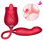 Vibrador Duplo - Vibrador com Língua Erótica e Bullet