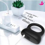 Anel Peniano com Vibrador Recarregável