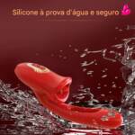 Vibrador Boca Mágica com Tripla Estimulação