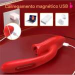 Vibrador Boca Mágica com Tripla Estimulação