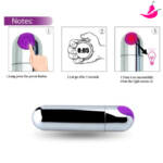 Vibrador Feminino Mini Cápsula Bullet - 10 Velocidades