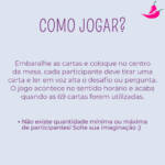 Jogo de Cartas com Gel Excitante - Clímax By Intt