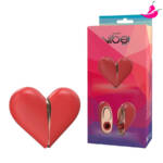 Vibrador Duplo Coração com Língua Estimuladora e Ondas de Pressão