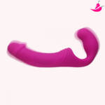 Pênis Double Rider Strap On - Vibrador com Controle Remoto