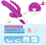 Eros - Vibrador Triplo para Estimulação Interna e Externa Recarregável