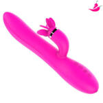 Vibrador Rotativo com Estimulador Clitoriano Rotatório e com Aquecimento