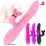 Vibrador Rotativo com Estimulador Clitoriano Rotatório e com Aquecimento