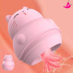 Estimulador de Clitóris em Formato Gatinho com Língua - Kitty Bliss