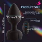 Plug anal com Led e Controle Remoto - LumiVibe