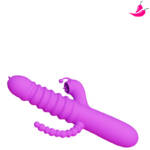 Luxurius Dremium - Vibrador com Tripla Estimulação e Movimento Vai e Vem