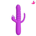 Luxurius Dremium - Vibrador com Tripla Estimulação e Movimento Vai e Vem