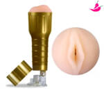 Masturbador Lanterna Dourada - Masturbador Vagina CyberSkin