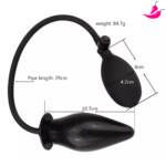 Pump Play - Plug Anal  Inflável com Pêra