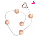 Colar Tailandês com 5 Bolas - Conjunto de Pompoar em Metal