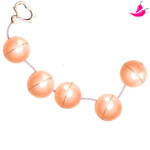 Colar Tailandês com 5 Bolas - Conjunto de Pompoar em Metal
