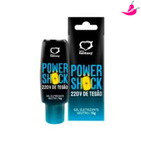 Power Shock 22 V de Tesão 15g - Gel Eletrizante Neutro