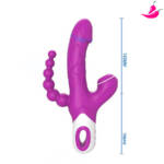 Eros - Vibrador Triplo para Estimulação Interna e Externa Recarregável