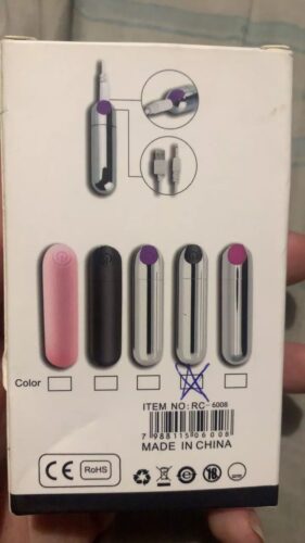 Click to view full screen Vibrador Feminino Mini Cápsula Bullet - 10 Velocidades photo review