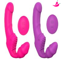 Dildo Strapless para Penetração Simultânea - TwinVibe