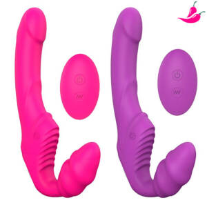 Dildo Strapless para Penetração Simultânea - TwinVibe