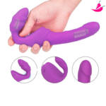 Dildo Strapless para Penetração Simultânea - TwinVibe