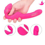 Dildo Strapless para Penetração Simultânea - TwinVibe