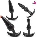 Kit com 4 Plug Anal - Diversos Tamanhos
