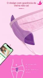 Vibrador de Calcinha 10 Modos de Vibração por APP - Appulse