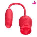 Vibrador de Língua para Ponto G e Clitóris Dose Dupla