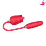 Vibrador de Língua para Ponto G e Clitóris Dose Dupla