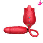 Vibrador de Língua para Ponto G e Clitóris Dose Dupla