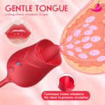 Vibrador de Língua para Ponto G e Clitóris Dose Dupla