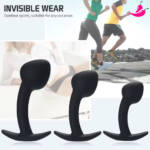 Plug Anal Curvado em Silicone - Tamanho P