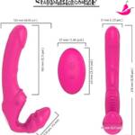 Dildo Strapless para Penetração Simultânea - TwinVibe