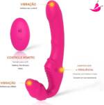 Dildo Strapless para Penetração Simultânea - TwinVibe