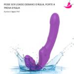 Dildo Strapless para Penetração Simultânea - TwinVibe