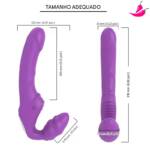 Dildo Strapless para Penetração Simultânea - TwinVibe