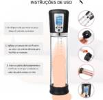 Bomba Peniana Automática Recarregável com Painel em LCD