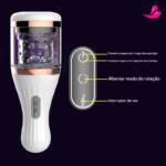 Masturbador Recarregável em Formato de Vagina - Apex Rotate