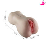 Masturbador Masculino Formato Vagina e Ânus - Lion III