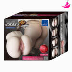 Masturbador Masculino Formato Vagina e Ânus - Lion VII