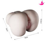 Masturbador Masculino Formato Vagina e Ânus - Lion VII