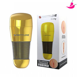 Vagina Lanterna Dourada em Cyberskin - Pretty Love Kitt